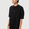 Straight Fit Round Neck Top with Soft Rounded Sleeves - Genes Lecoanet Hemant
