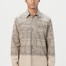 Regular Fit Button-Up Short Kurta with All-Over Kantha Print - Genes Lecoanet Hemant