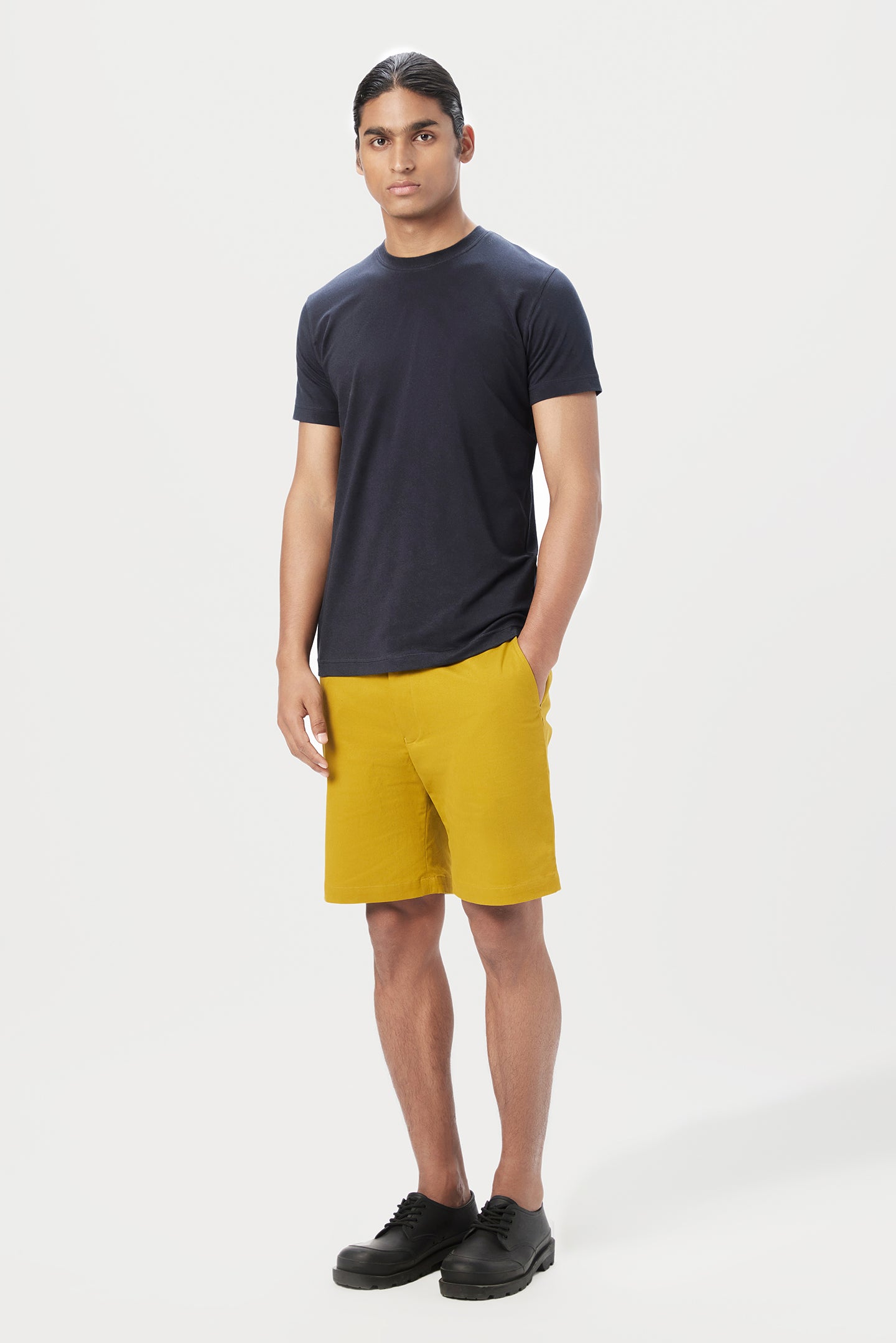 Classic Fit Shorts with Back Bone Pocket