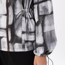 Structured Pleated Shoulder A-Line Jacket -Black - Genes Lecoanet Hemant