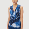 Slim Fit Sleeveless Top with All-Over Textured Print - Genes Lecoanet Hemant
