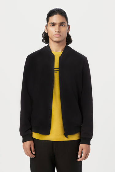 Easy Fit Bomber Jacket with Fish Print Placement - Genes Lecoanet Hemant
