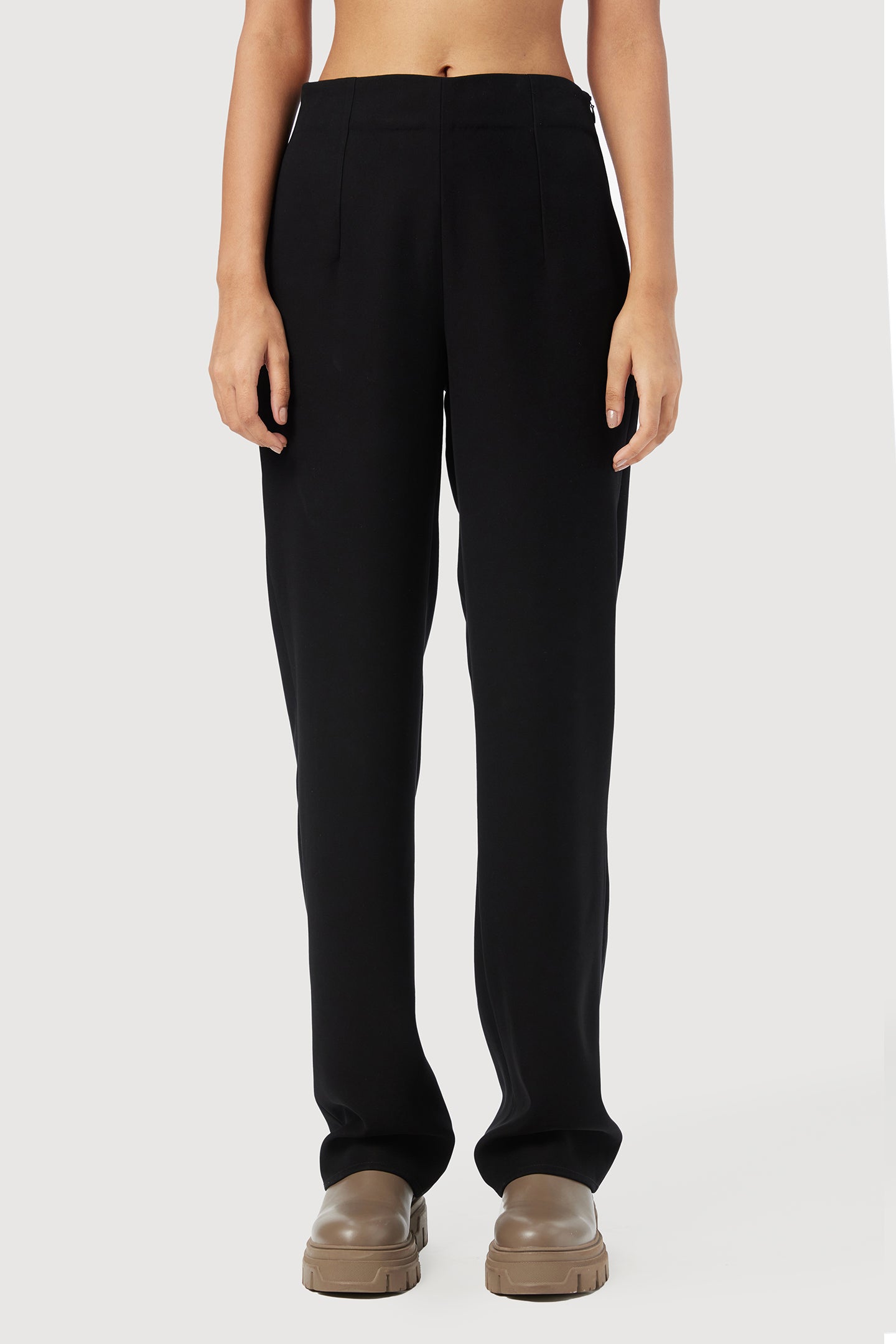 Classic Straight Fit Trousers with Waist Darts