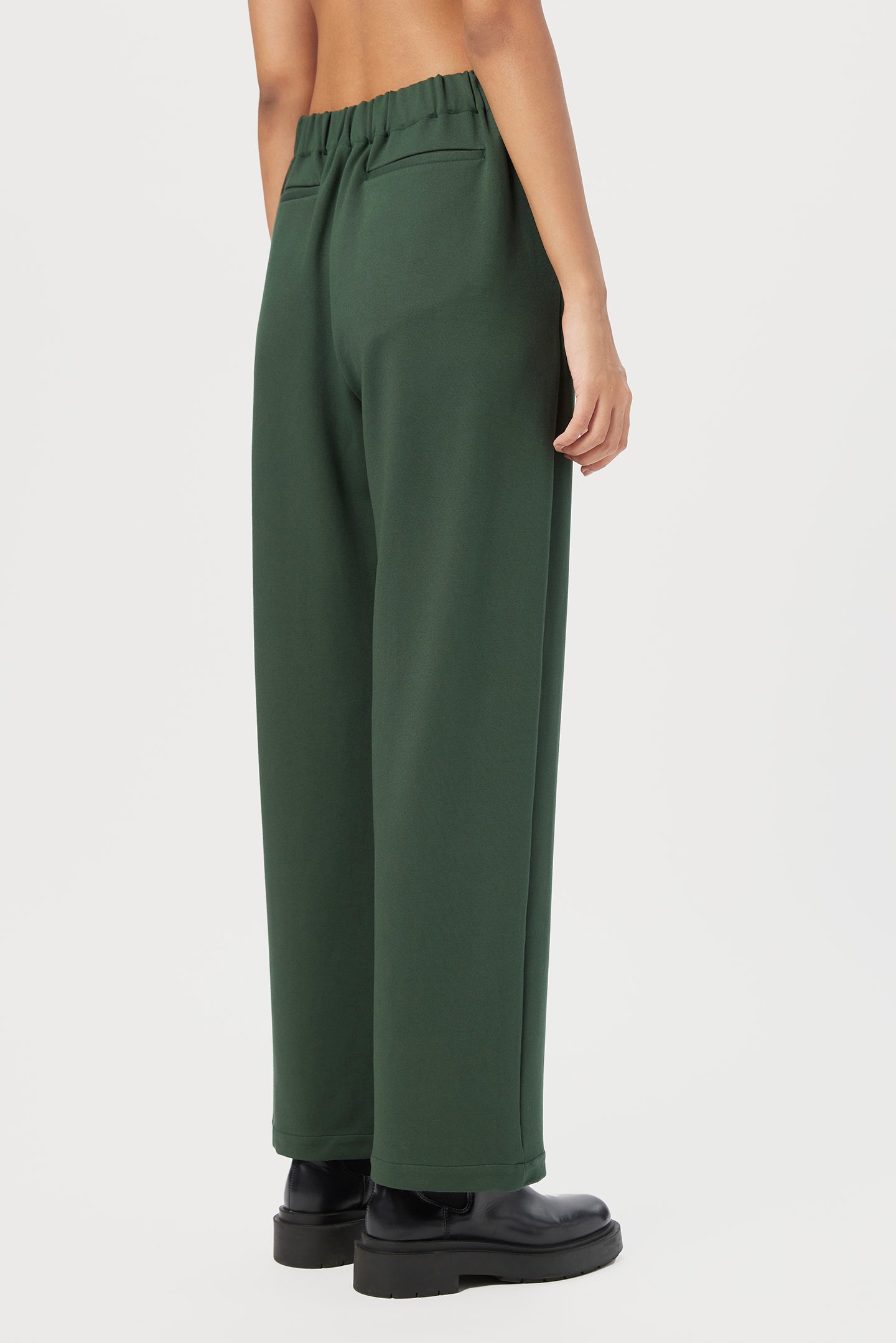 Straight Fit Trousers with Forward Side Seams
