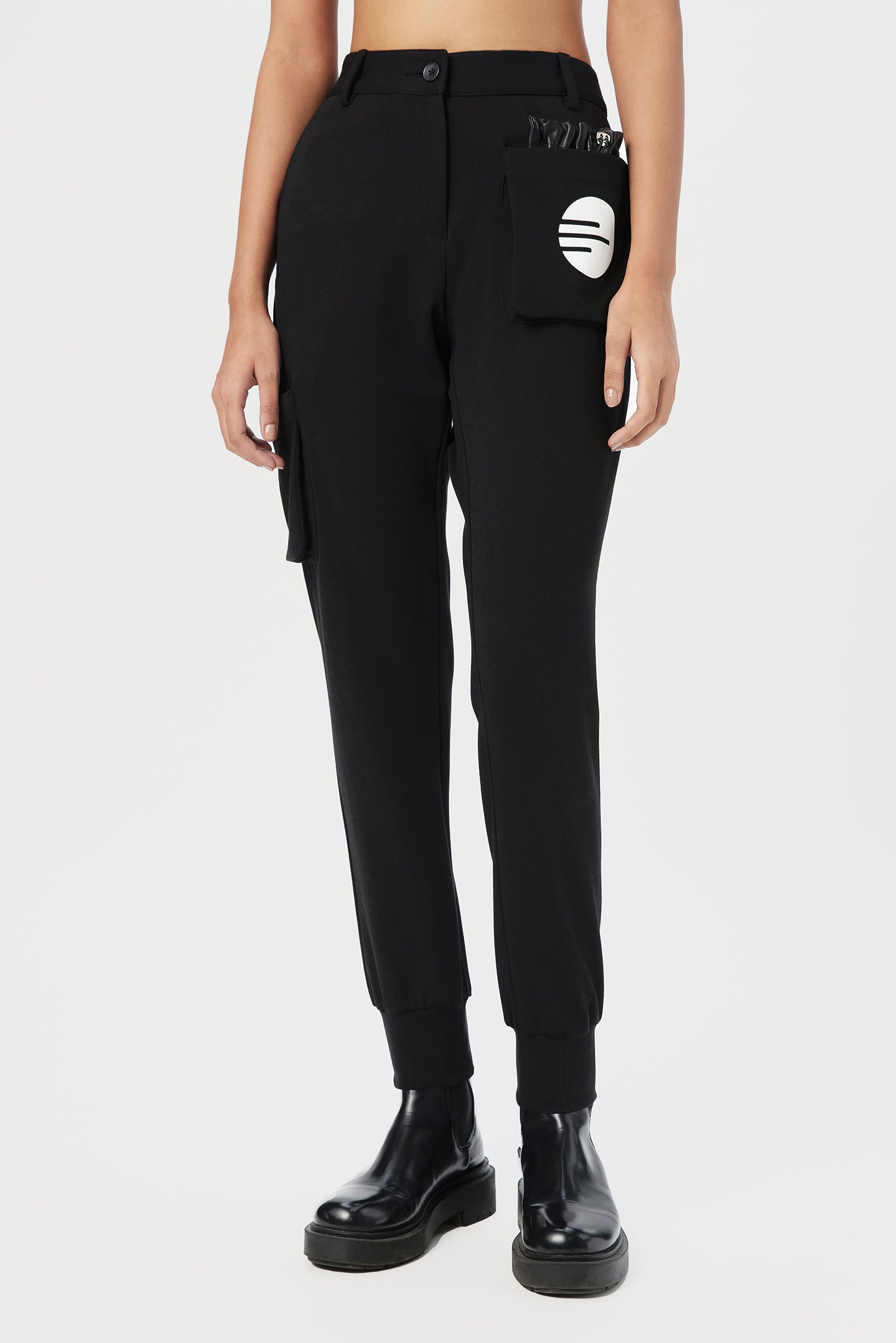 Regular Fit Joggers Featuring Logo Stamp Print