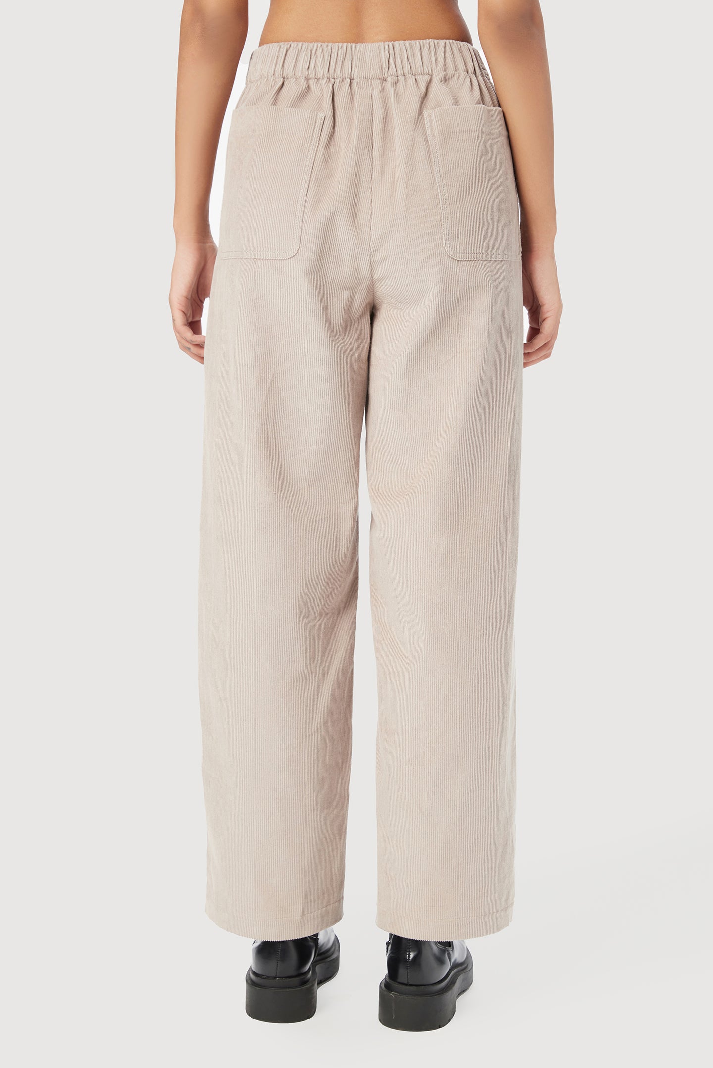 Straight Fit Trousers with Unique Seam Detailing and Knee Darts