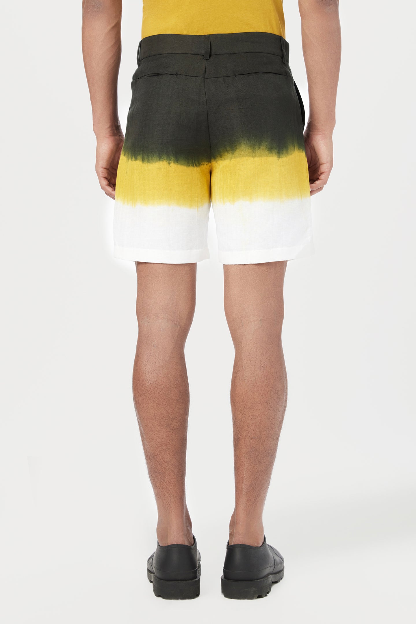 Classic Fit Shorts with Back Inseam Pockets