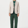 Classic Fit Two-Button Jacket with Fish Printed Lining - Genes Lecoanet Hemant