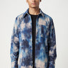 Relaxed Fit Button-Up Shirt with All-Over Textured Print - Genes Lecoanet Hemant