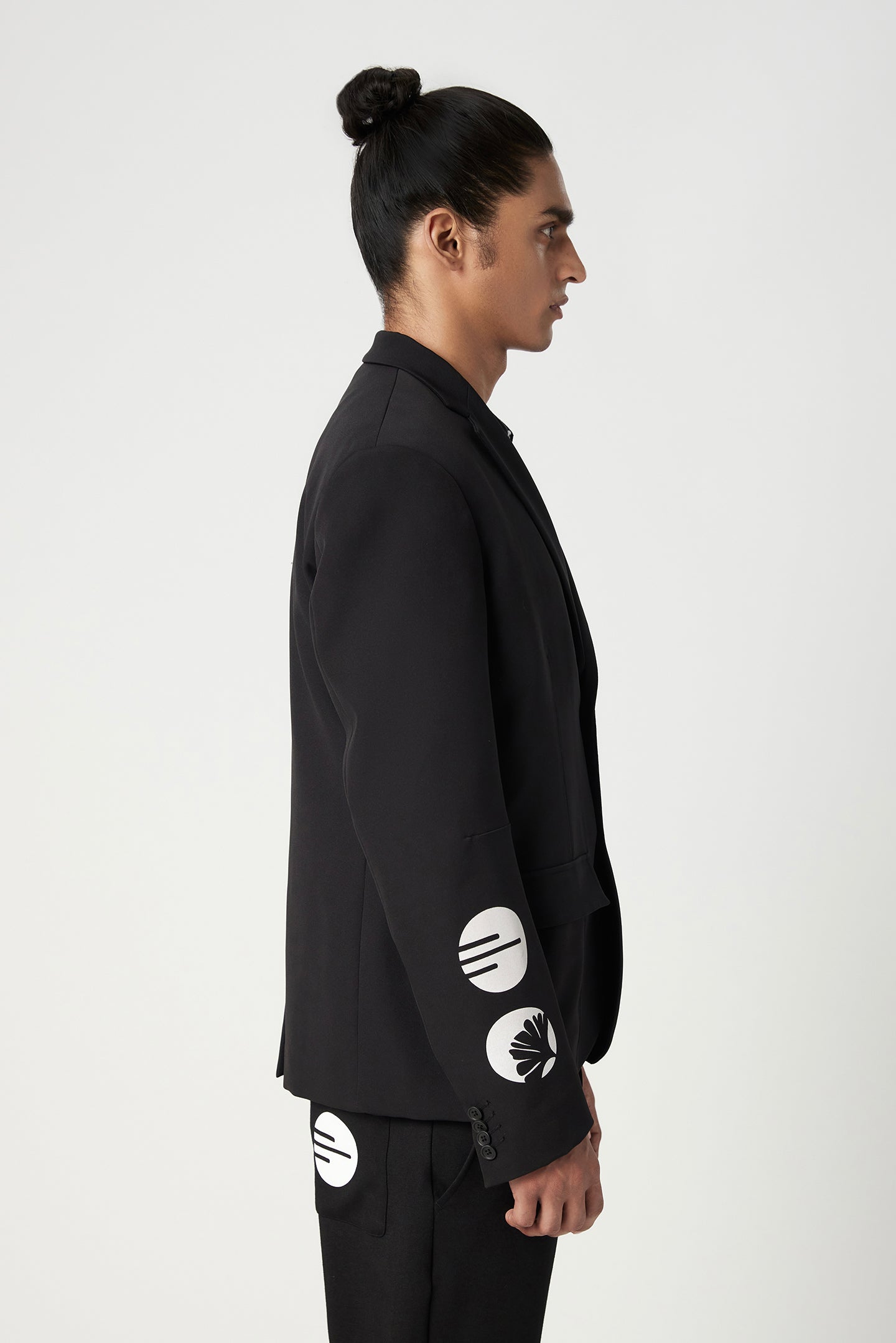 Regular Fit Two-Button Constructed Jacket with Flap Pockets