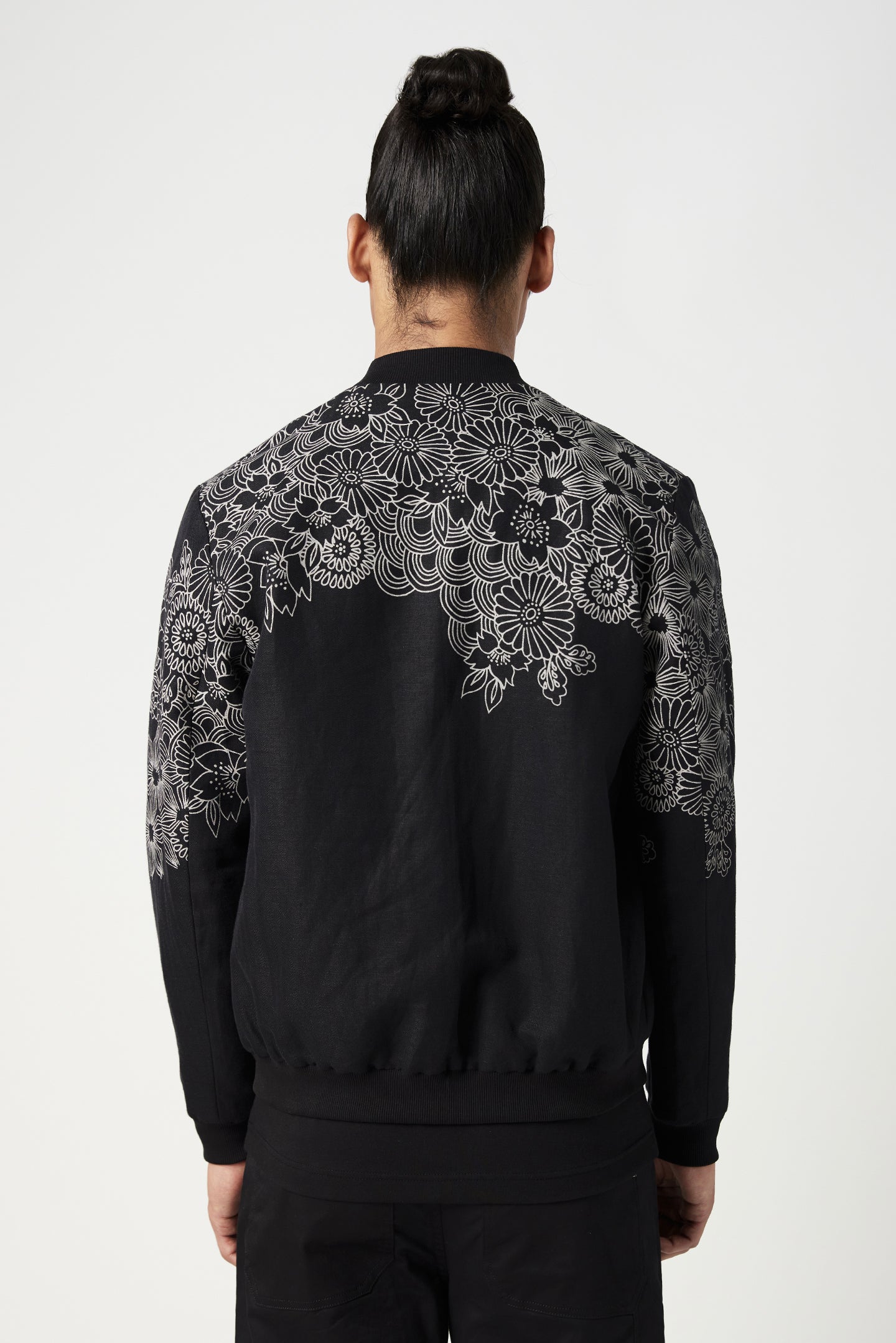 Regular Fit Bomber Jacket with Front Zipper Detail