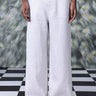 Pearl Grey Linen Trousers - Genes Online Store