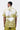 Light Linen Regular Fit Shirt with Landscape Print-Bright Olive - Genes Lecoanet Hemant