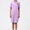 Regular Fit Polo Dress with Fruit Basket Embroidery-Lavender - Genes Lecoanet Hemant