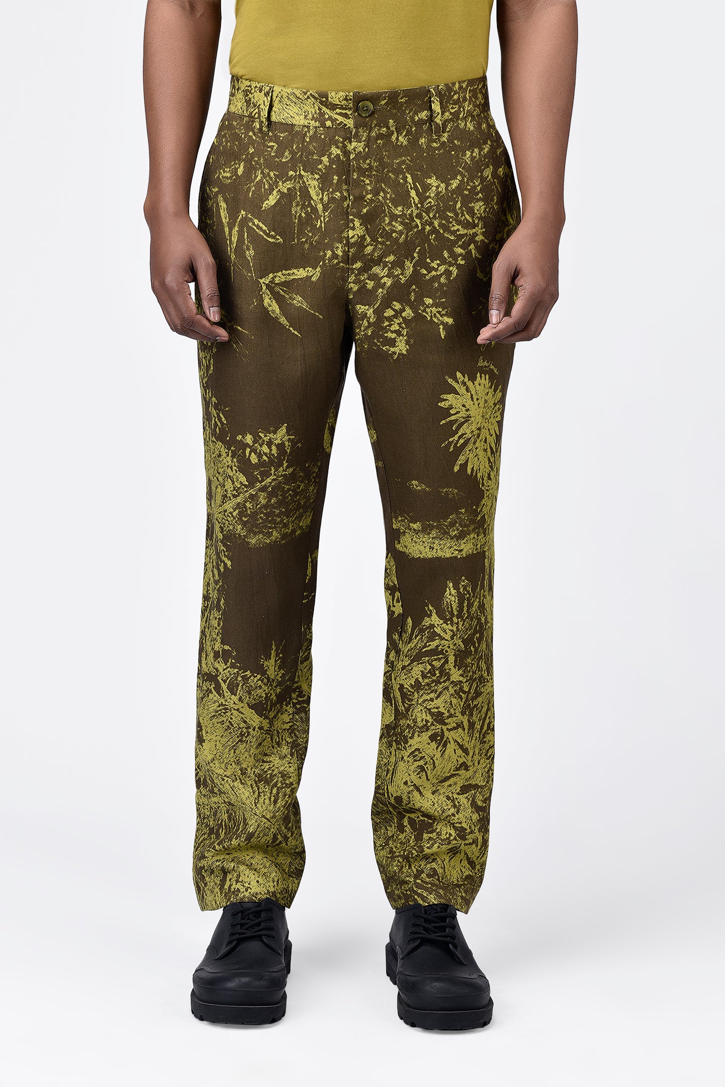 Regular Fit Trouser with Landscape Print
