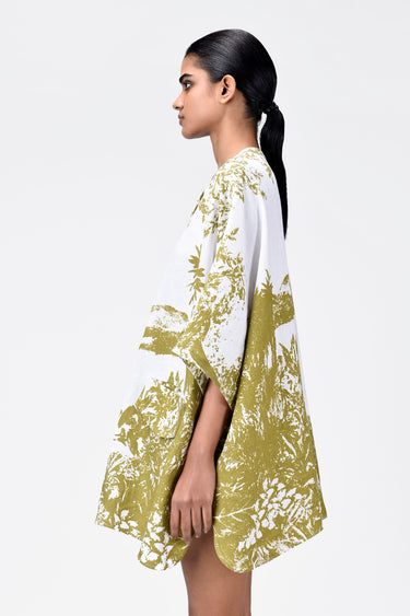 Oversized Round Neck Top with Landscape Print - Genes Lecoanet Hemant