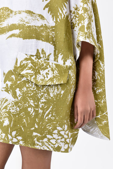 Oversized Round Neck Top with Landscape Print - Genes Lecoanet Hemant