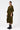 Oversized Cotton Poplin Dress with Front Slit Khaki - Genes Lecoanet Hemant