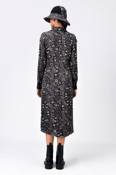 Straight Fit Shirt Dress with Front Knot - Genes Lecoanet Hemant