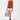 Cotton Poplin A-Line Sleeveless Top with Asymmetric Neck Coral Orange - Genes Lecoanet Hemant