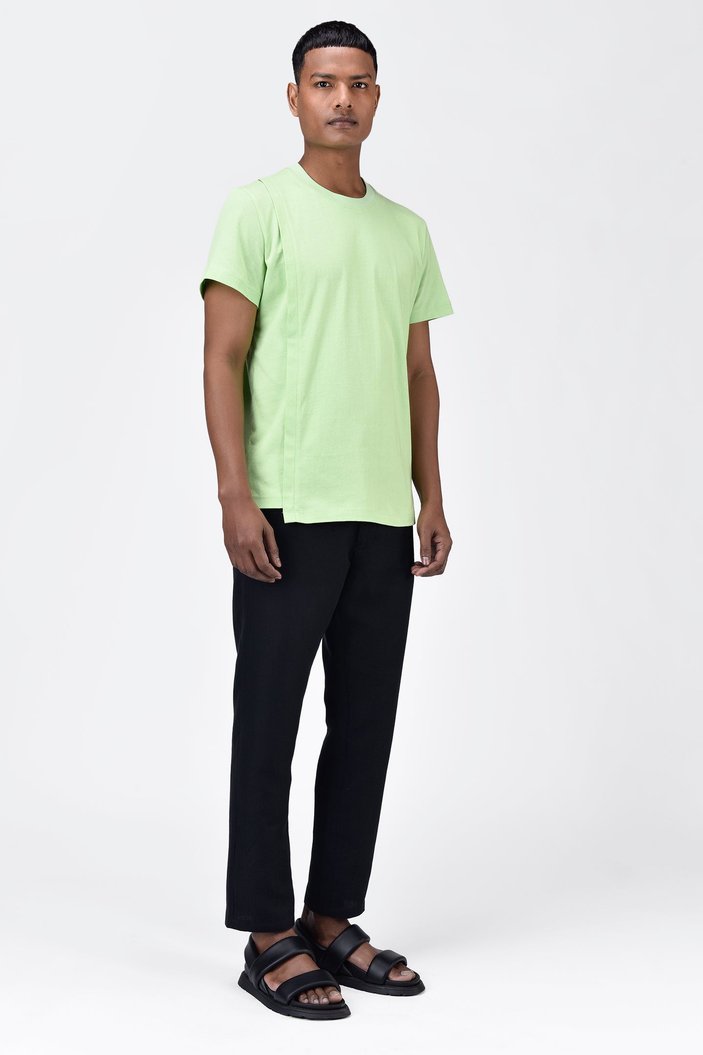 Men's Mint Green Cotton Single Jersey T-Shirt