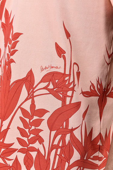 Men's Regular Fit Polo with Tropical Print - Genes Lecoanet Hemant