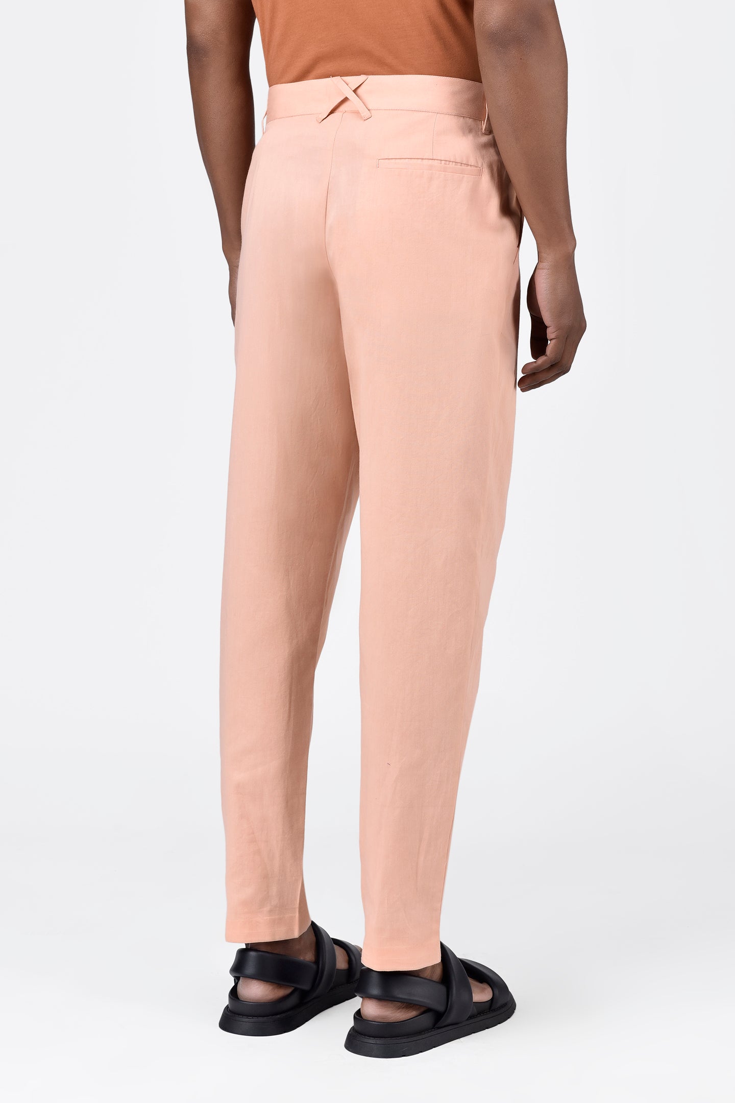 Easy Fit Trousers with Double Pleats & Bone Pocket