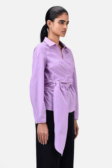 A-Line Dress with Tie-Up Waist - Genes Lecoanet Hemant