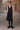 Sleeveless Black Poly Woollen Midi Dress - Genes Online Store