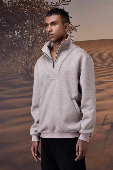Mastic Double Layer Fleece Half-Zip Sweatshirt