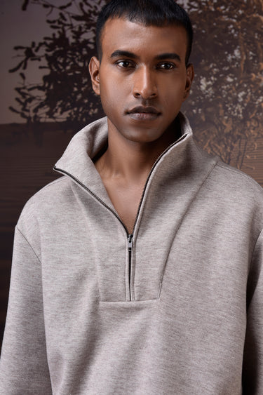 Mastic Double Layer Fleece Half-Zip Sweatshirt