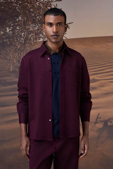 Cherry Lacquer Double Jersey Shirt