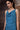 Retro Blue Satin Cowl Neck Dress - Genes Online Store