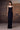 Deep Navy Viscose Satin Cowl Neck Gown - Genes Online Store