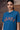 Retro Blue Cotton Jersey T-Shirt - Genes Online Store