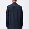 Black Giza Cotton Poplin Kurta - Genes Lecoanet Hemant