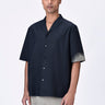 Eclipse print Cotton Cuban Collar Shirt - Genes Lecoanet Hemant