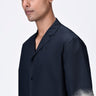 Eclipse print Cotton Cuban Collar Shirt - Genes Lecoanet Hemant