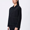 Black Banana Crepe Relaxed Fit Hoodie with Front Pockets - Genes Online Store