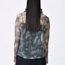 Taupe-Clay Poly Organza Relaxed Fit Turtle Neck Top - Genes Lecoanet Hemant