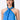 Satin Halter Neck Dress- Azure Blue - Genes Lecoanet Hemant