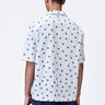 Cuban Collar Shirt with UV Flower Print - Genes Lecoanet Hemant