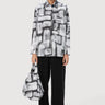 A-Line Shirt with Structured Pleated Shoulder - Genes Lecoanet Hemant