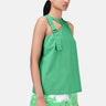 A-Line Sleeveless Dress with Crossover Straps - Genes Lecoanet Hemant