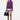 A-Line Sleeveless Dress with Crossover Straps-Amethyst - Genes Lecoanet Hemant