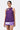 A-Line Sleeveless Dress with Crossover Straps-Amethyst - Genes Lecoanet Hemant