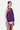 A-Line Sleeveless Dress with Crossover Straps-Amethyst - Genes Lecoanet Hemant
