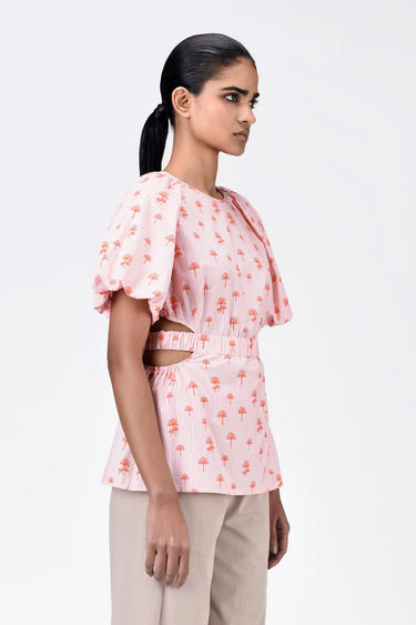 A-Line Top with Voluminous Raglan Sleeves - Genes Lecoanet Hemant