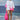 White and pink abstract graphic oversized shirt for women by Genes Lecoanet Hemant India