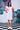 Anemone Flower Regular Fit Dress- White Coral - Genes Online Store